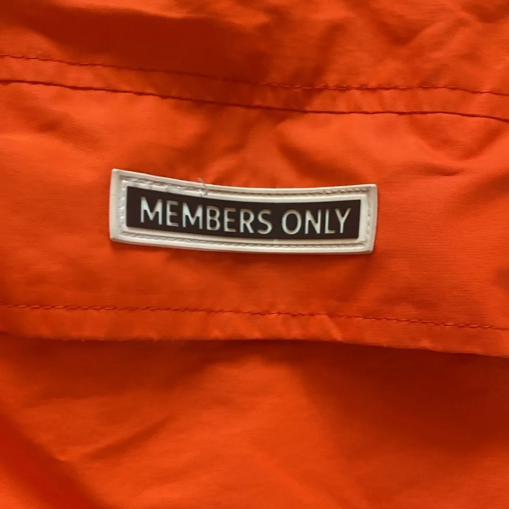 Members Only Orange Jacket/ Size Medium: Sold out! - Picture 4 of 8